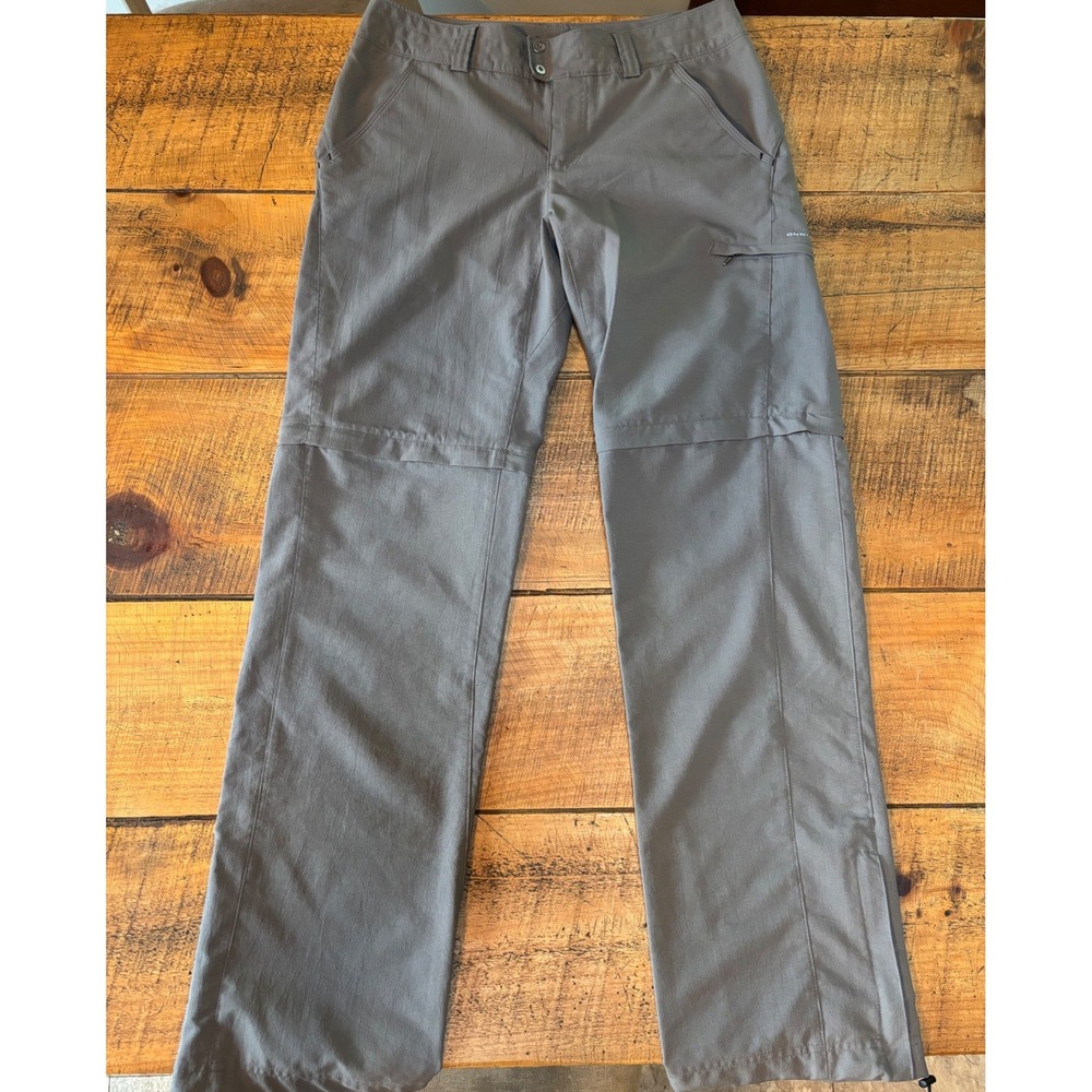 Columbia Titanium Womens Grey Convertible Outdoor Hiking Pants Shorts Pockets 6